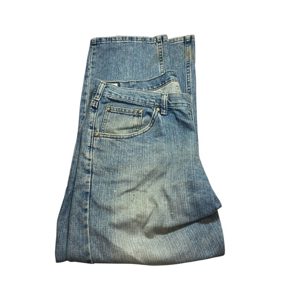 Lee Dungarees Carpenter Jeans Mens 36x30 Blue Utility Workwear Loose Fit Denim - Picture 4 of 6